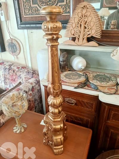 wood candelabra