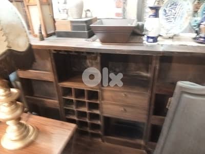 Indonesian teak wood bar