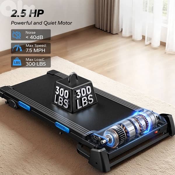 MERACH Foldable Treadmill T12 Incline 0.8-12km/H Walking Pad 1