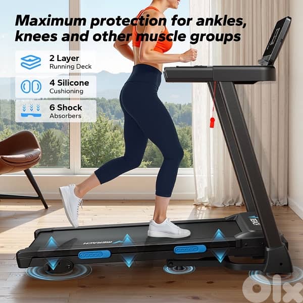 MERACH Foldable Treadmill T12 Incline 0.8-12km/H Walking Pad 2