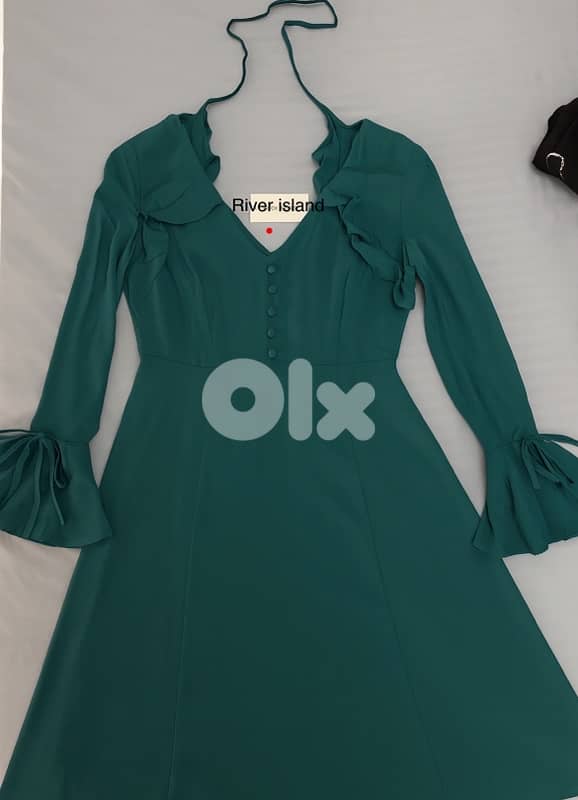 River Island Emerald Dress 1