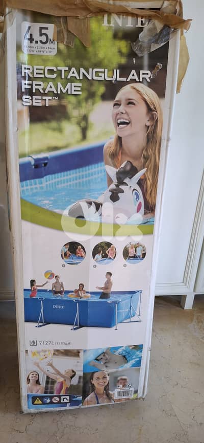 Intex 4.5 m rectangle frame pool