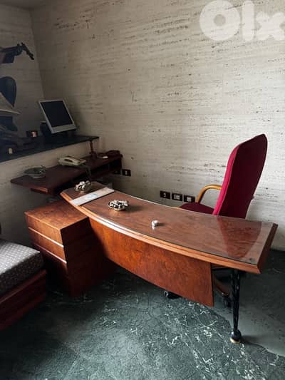 office desk + workstation area