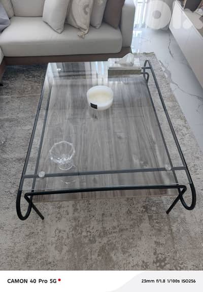 Glass Coffee Table 115*77*50 cms