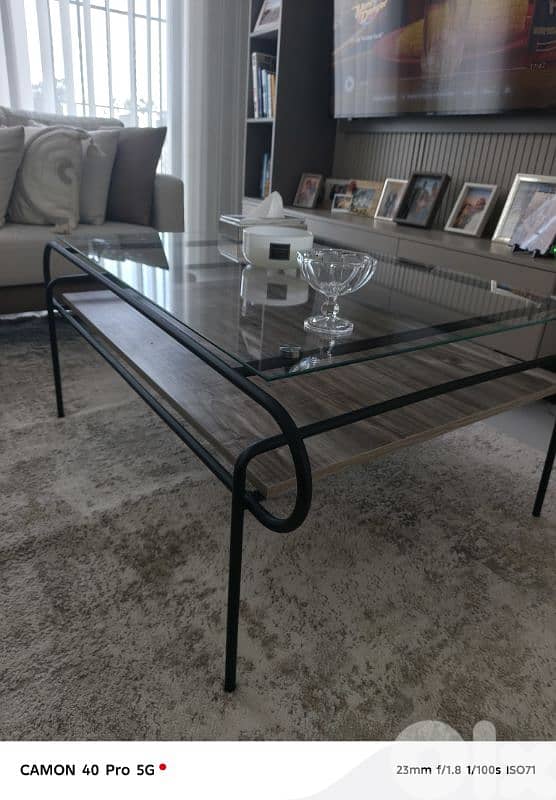 Glass Coffee Table 115*77*50 cms 1
