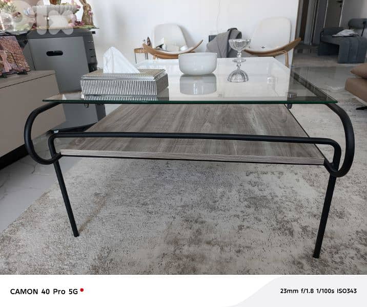 Glass Coffee Table 115*77*50 cms 2