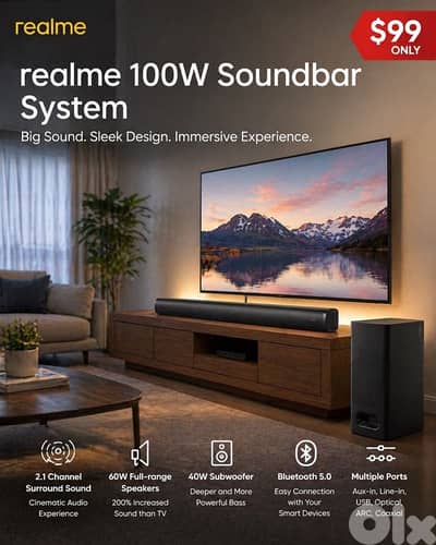 Soundbar 100w Realme