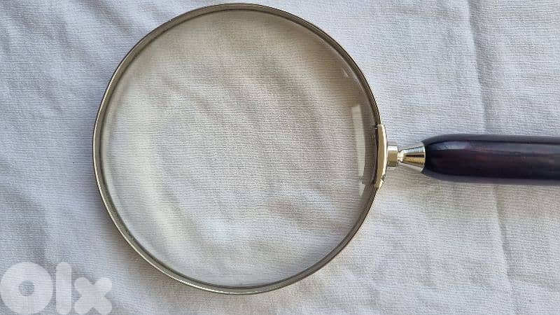 Rare Antique 1945 German Magnifying Glass - D. B. Pat. Silver Frame 3