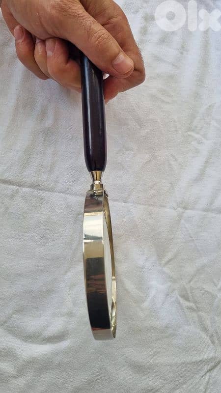 Rare Antique 1945 German Magnifying Glass - D. B. Pat. Silver Frame 6