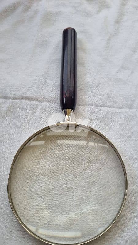 Rare Antique 1945 German Magnifying Glass - D. B. Pat. Silver Frame 8