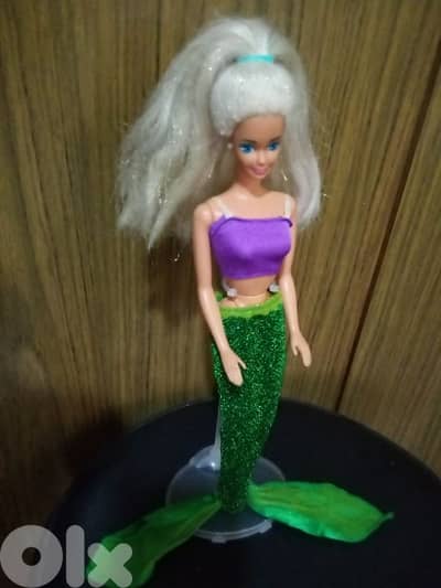 BLUE MERMAID Barbie Mattel 1991 rare vintage great doll=35$