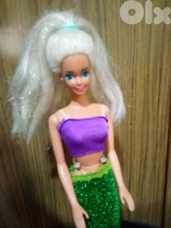 BLUE MERMAID Barbie Mattel 1991 rare vintage great doll=35$ 1