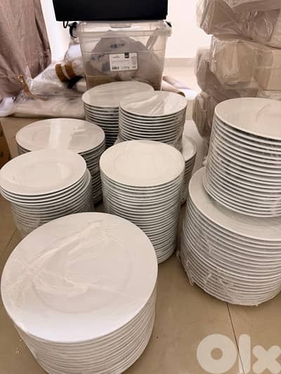 صحون سرفيس مستعمل مرة وحدة