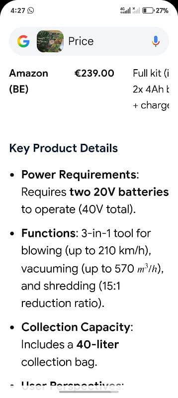 cordless leaf vacuum /blower 3
