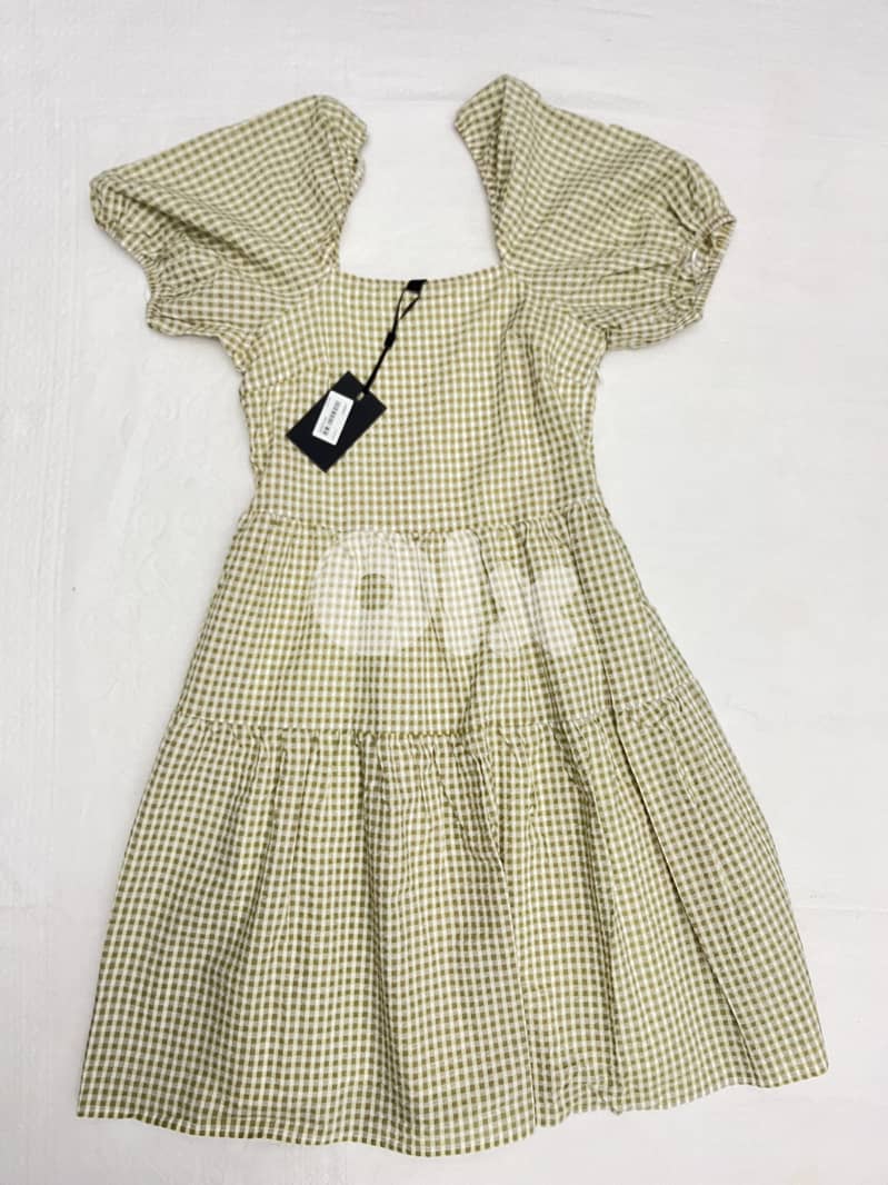 Y. A. S Yellow Balloon slEEVE dRESS 1
