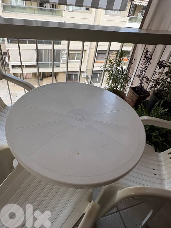 Outdoor Chairs and Table Set 1