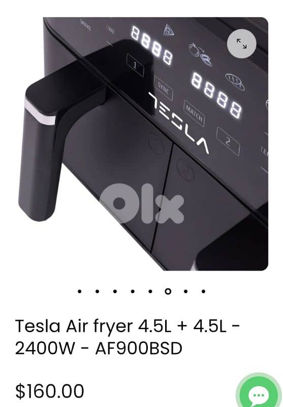 Tesla airfryer used only 1 time 1