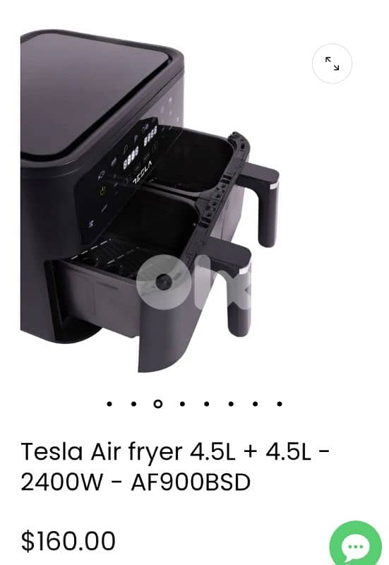 Tesla airfryer used only 1 time 2