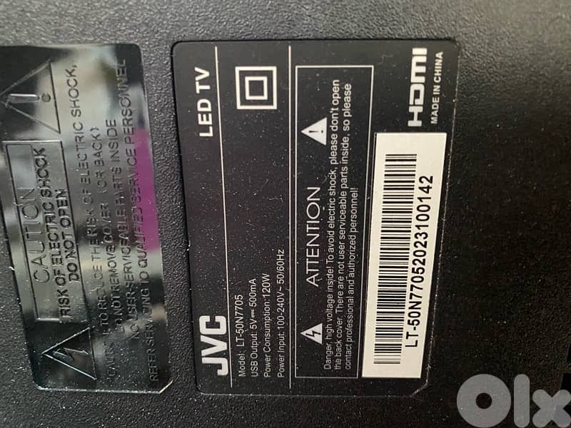 50inch Jvc like new 2