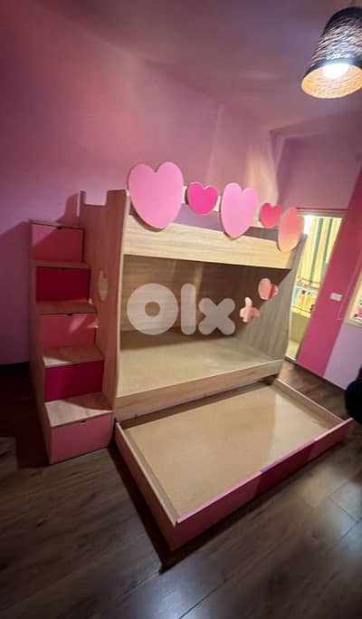 غرفة نوم للاطفال جديدة غير مستعملة ثلاث تخوتي للاطفال