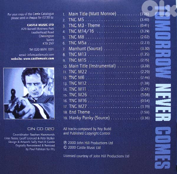 Roy Budd – Tomorrow Never Comes 2