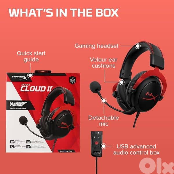 HyperX Cloud II Gaming Headset – Red 7