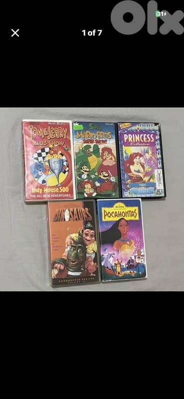 Vintage 90s VHS Lot - Super Mario Bros, Dinosaurs, Disney & More! PAL