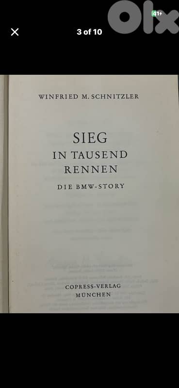 Rare 1967 BMW History Book-Sieg in tausend Rennen by Schnitzler-First 2