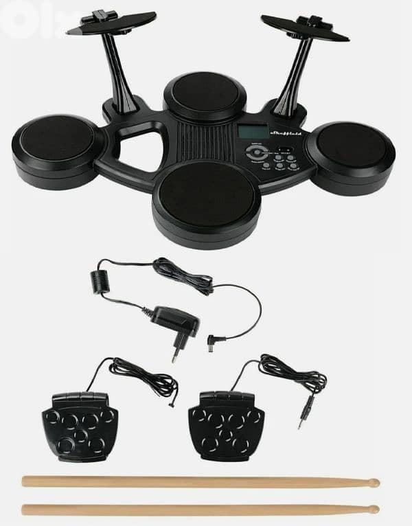 E-Drum Set Electronic Drums Music 6 Pads Adjustable Volume 9