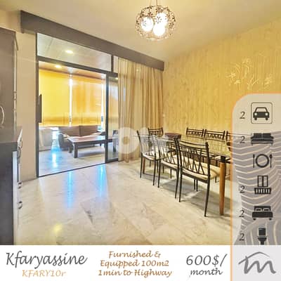 Kfaryassine | Furnished & Equipped 2 Bedrooms Ap | 1 Minute to Highway