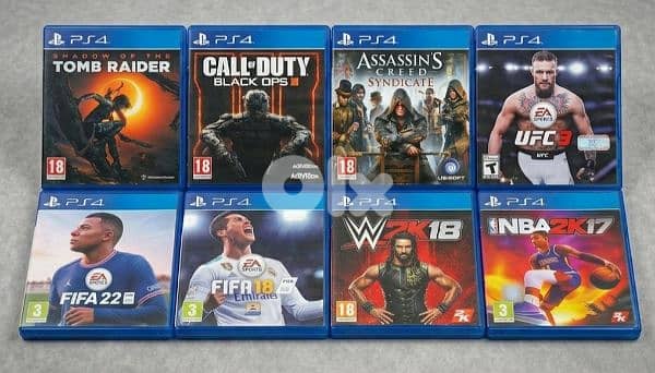 PS4 Fat Bundle + 8 Games & 2 Controllers 1