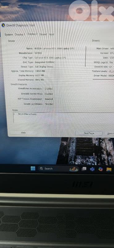Gaming MSI Stealth cor i7.11th gen /RTX 3060 (6gb) 11