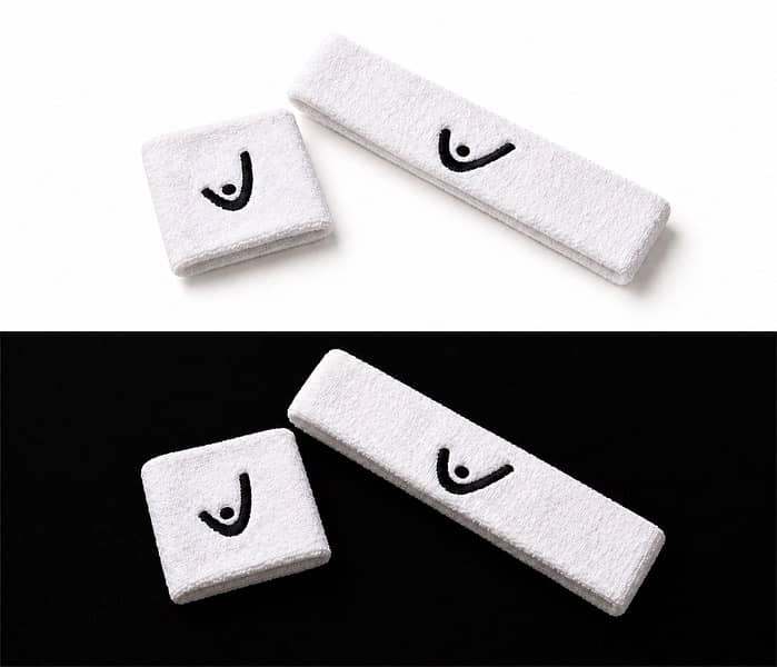 Head headband and wristband. 1
