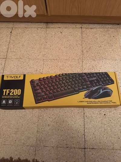 gaming keyboard and mouse RGB light