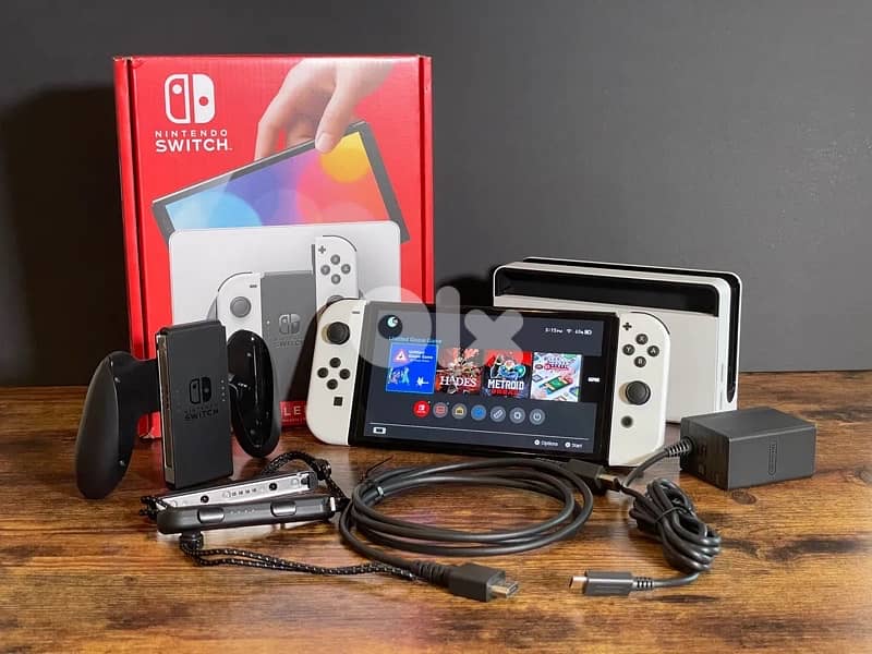 nintendo oled +pro controller+fc26+games 2