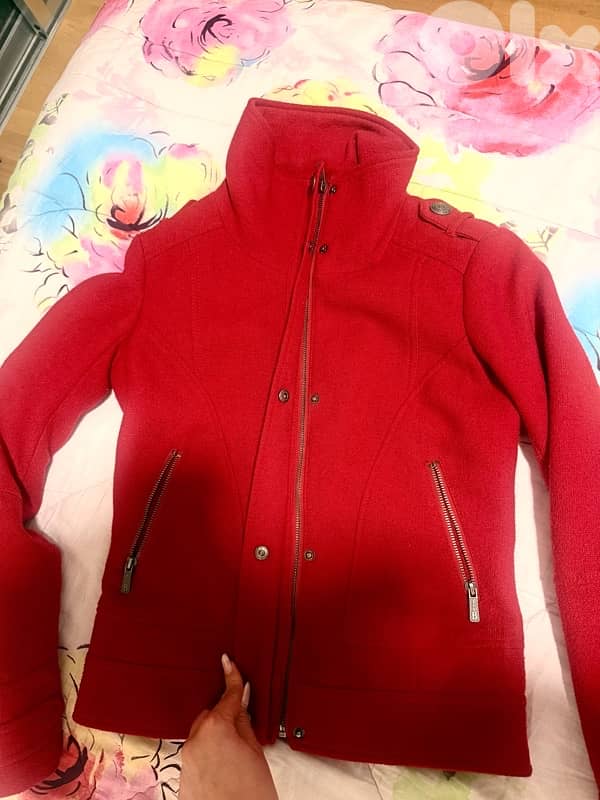 Bershka Red Structured Jacket 1