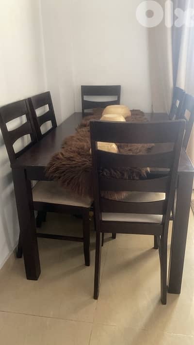 dining table and chairs
