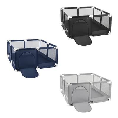 Large Portable Kids Safety Playpen with 30 Balls -حاجز لعب آمن للأطفال