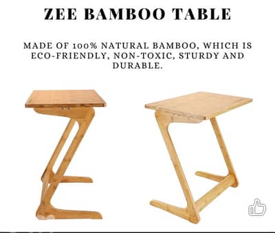 Bamboo side table