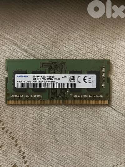 4GB DDR4 3200MHz Laptop Ram (Samsung)