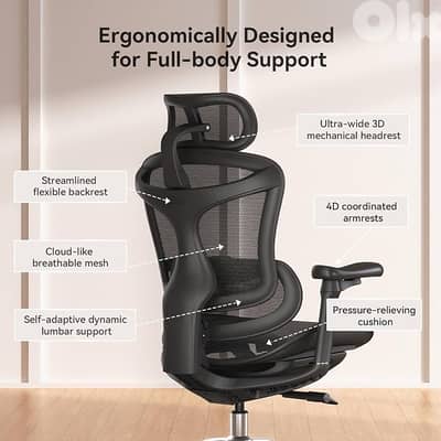 SIHOO Doro C300 Ergonomic Office Chair with Ultra Soft 3D