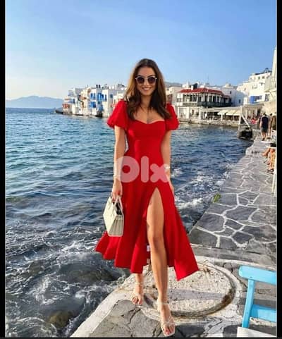 Size 2 | | أصلي - أحمر أنيق Reformation فستان Made in USA