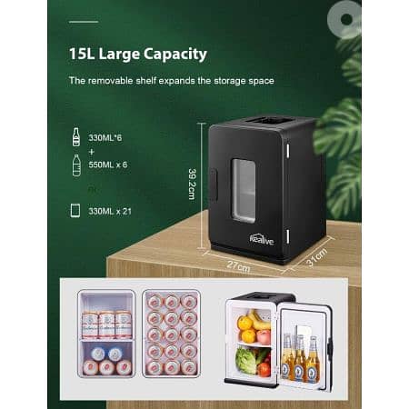 Kealive YT-A-15X Mini Thermoelectric Cooler & Warmer For Home & Car 15 1