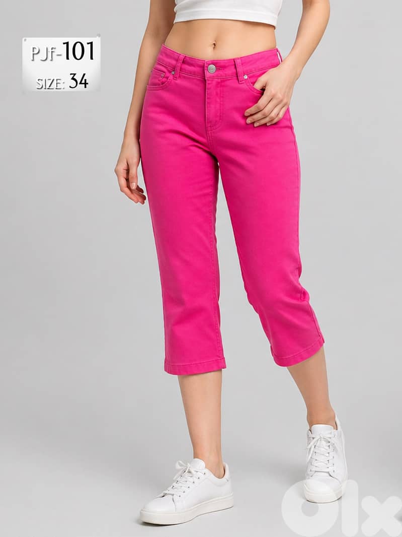 Ladies' Jeans Capri PANTs from European Brands 1