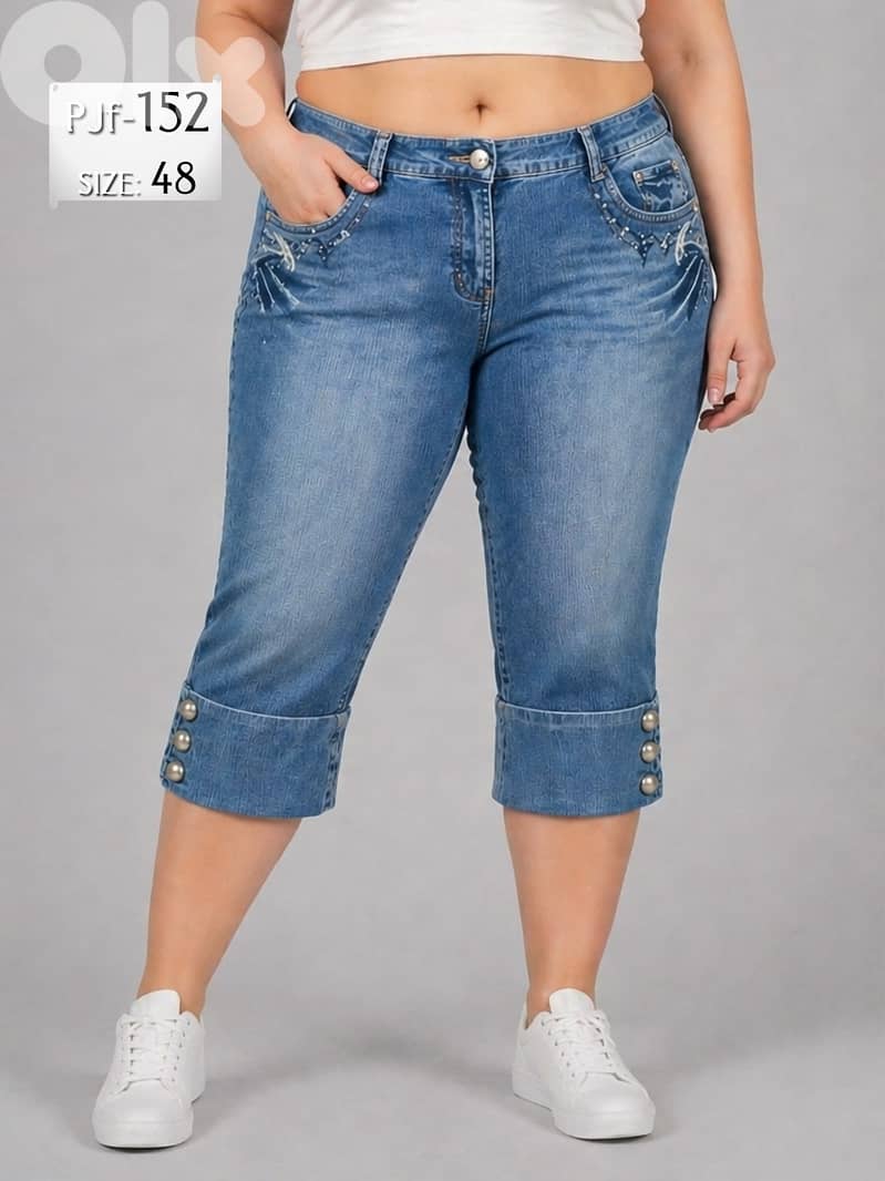 Ladies' Jeans Capri PANTs from European Brands 18