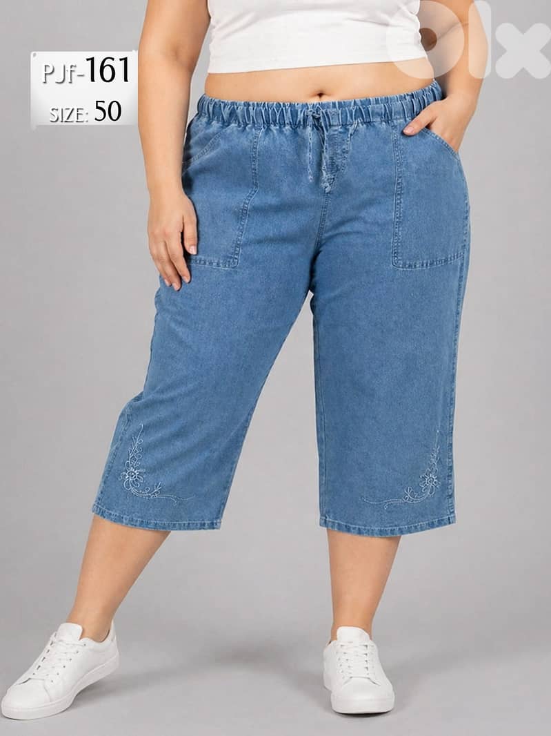 Ladies' Jeans Capri PANTs from European Brands 19
