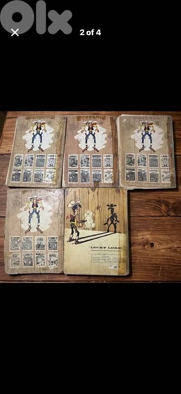Vintage Lucky Luke Comics Lot (5 Books) - Incl. 1972 First Edition 1