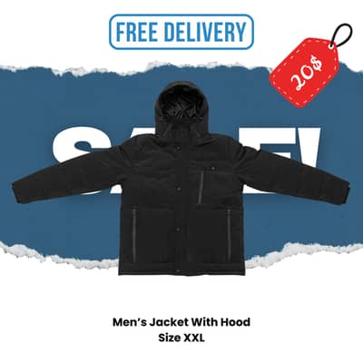 Men’s Jacket With Hood Size XXL