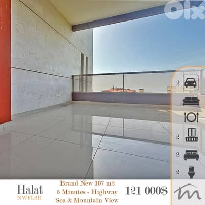 Halat | Brand New 2 Bedrooms Apartment | Sea-Mountain View | Calm Area