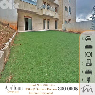 Ajaltoun | 785$/m² | Brand New 240m² + 180m² Terrace | 4 Bedrooms Apt